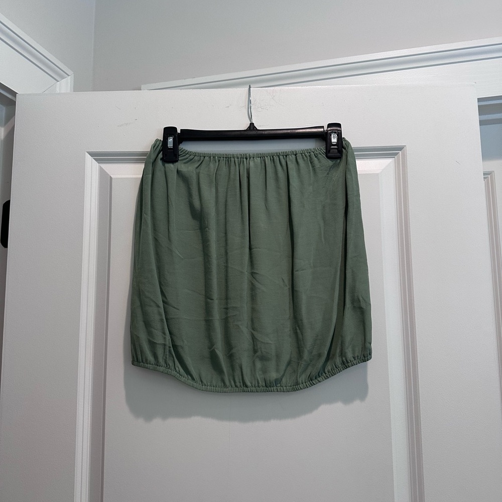 Honey Punch Sage Green Top